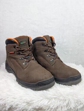 HYTEST Knox Mens 8W Steel Toe Waterproof Leather Work Boots K13751 Brown